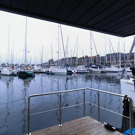 Hausboot Fjord Meeresbrise Mit Dachterrasse In Flensburg Exterior photo