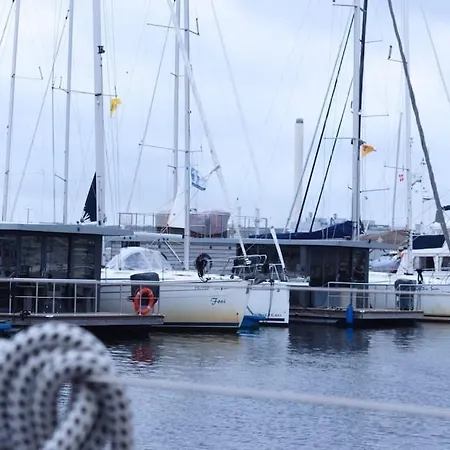 Hausboot Fjord Meeresbrise Mit Dachterrasse In Flensburg Exterior photo