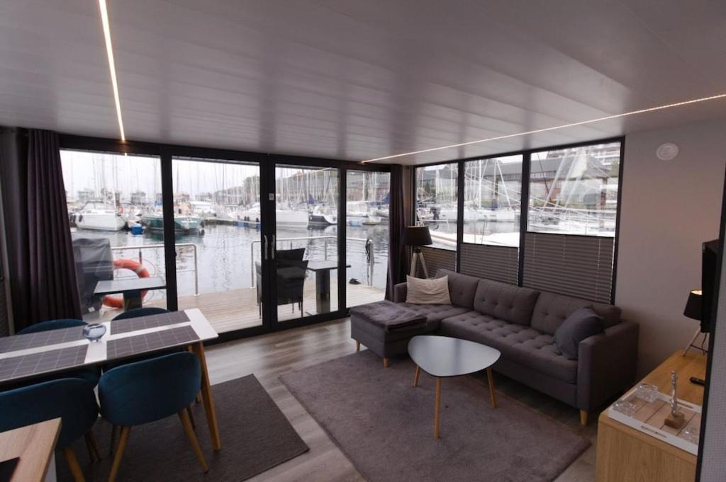 Hausboot Fjord Meeresbrise Mit Dachterrasse In